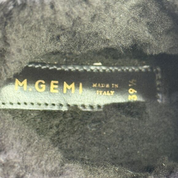 M Gemi Cerchio Bootie Women’s 39 1/2 US 8.5 Slip On Lined Gray Suede Boots - Picture 8 of 8